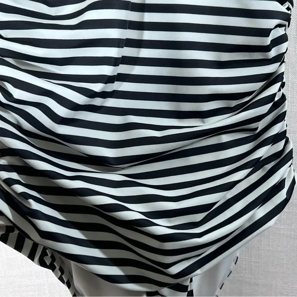 Victoria’s Secret Black & White Striped The Forever One Piece Swimsuit Size M - Picture 5 of 13
